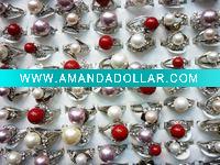 New design mother of pearl rings shell rings