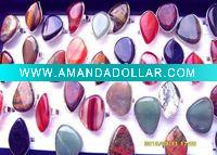 Popular adjustable rings gemstone rings