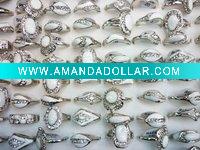 CZ Enamel rhinestone rings