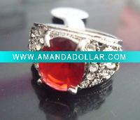 2011 Fashion Unique Alloy crystal rings mixed sizes