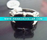 Wholesale 2011 Fashion Unique Alloy crystal rings mixed sizes