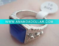 Wholesale 2011 Fashion Alloy color stone rings mixed sizes