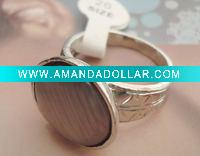 Wholesale 2011 Fashion Alloy color stone rings mixed sizes