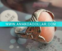 2011 Fashion Alloy color stone rings mixed sizes