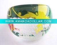 Wholesale fashion printing resin ring