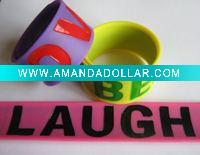 Wholesale Newest Wide Slap Silicone Bracelet