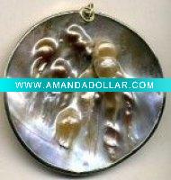 Wholesale YC-819-AGR(or ASR)Plating Natural shell jewelry