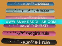Wholesale Newest Wide Slap Silicone Bracelet