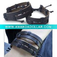 Manly leather bracelets(SLL0946)