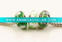 Wholesale new handmade murano ,silver core fit bracelet ,high qulity beads ; glass beads ;