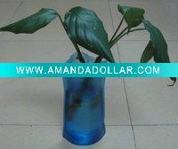 Wholesale pvc flower vase/pvc flower pot/plastic vase/pvc folding vase