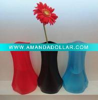 Solid color flower vase-black color
