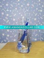 foldable transparent plastic flower vase