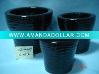 Wholesale black ceramic flower pot/ planter