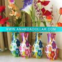 Wholesale reusable pvc foldable vase