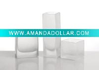 Wholesale White glass vase