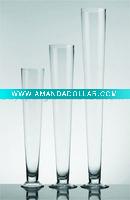 clear glass vase