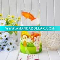 PET clear plastic vase