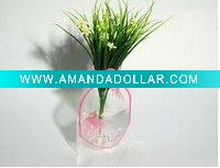 Wholesale PET beautiful plastic vase