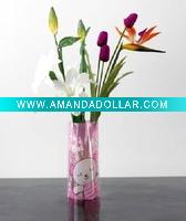 Wholesale PET floding plastic vase