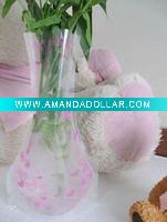 Wholesale PET plastic flower vase