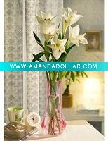 Wholesale PET beautiful plastic vase