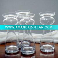 Wholesale clear glass vase pillar holder