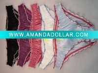 Woven Ladies 100% Polyeter Thong