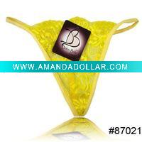 stock lady's panties lady's sexy thongs lady's cheap panty