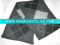 Knitted acrylic scarf