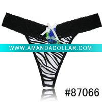 Wholesale lady's sexy cheap underwear fashionable thongs lady's hot sale G-string