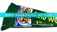 Wholesale acrylic knitted football scarf