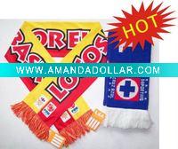 Wholesale custom knitted football scarf