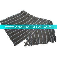 Acrylic knitted scarf