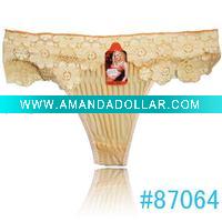 Wholesale sexy lace panty lady's panty women's thongs lady's cheap underwear