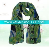 Wholesale Beautiful strip chiffon scarf
