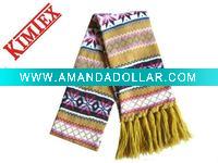 Jacquard Knitted Scarf