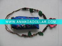 Fashion embroidery cosmetic bag