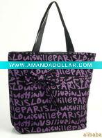 Wholesale flower pattern canvas lady bag