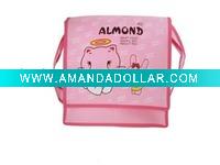 woven laminated shoulder bag