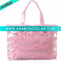 Wholesale printed beautigul design pvc beach bag