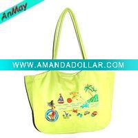 Wholesale printed beautiful design plastic beach bag