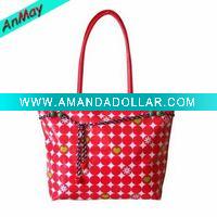 printed beautigul design pvc beach bag
