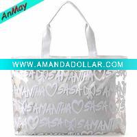 Wholesale printed beautigul design pvc beach bag