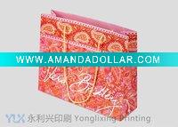 Wholesale red shopping paper handbag