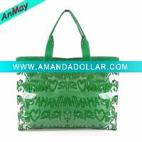 Wholesale printed beautigul design pvc beach bag