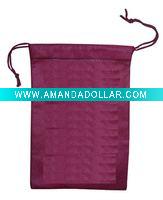 Wholesale satin or non woven draw string bag