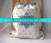 Nylon Drawstring Tote Bag
