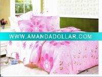 Wholesale plain peach skin bed sheet