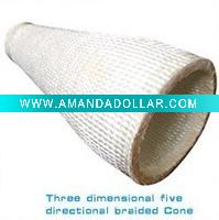 3d 5 directional braided cone&three dimensional composites&three dimensional five directional braided cone